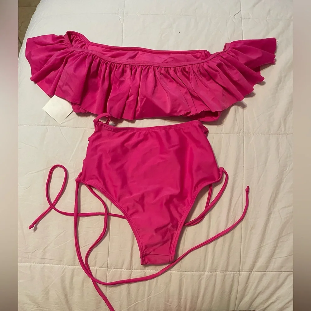 LALA Swim Pink Bikini Set - Picture 2 of 5